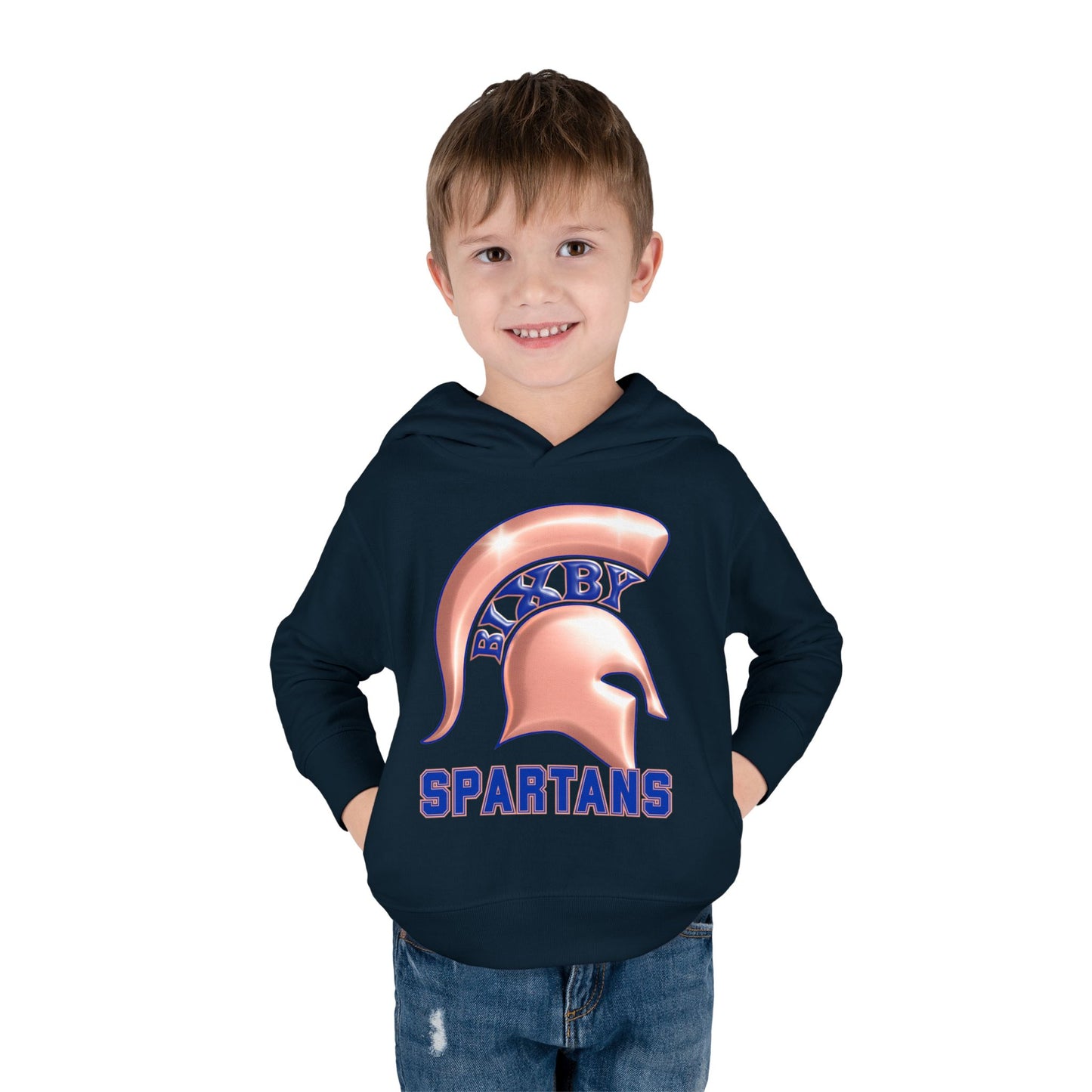 Bixby Spartans Metallic Rose Gold Toddler Rabbit Skins Hoodie