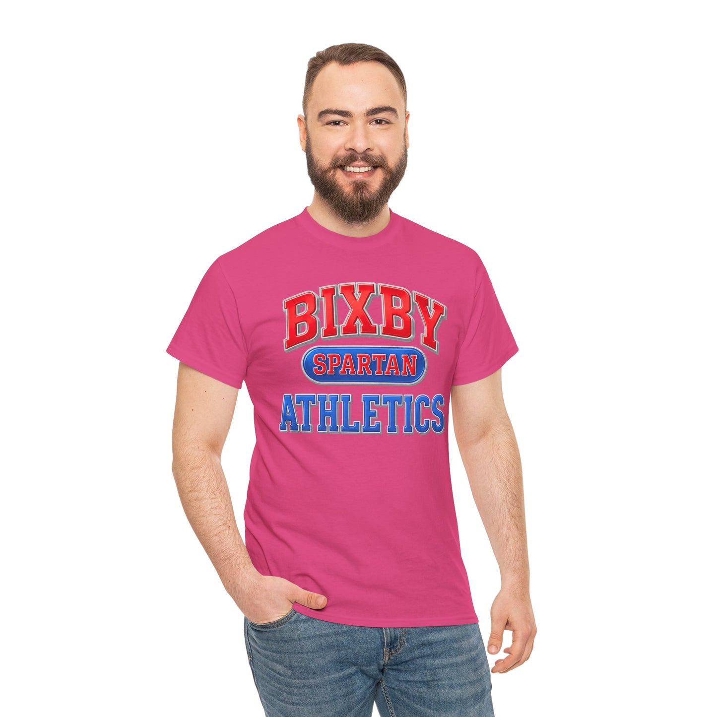 Bixby Spartan Athletics Metallic Gildan Tee