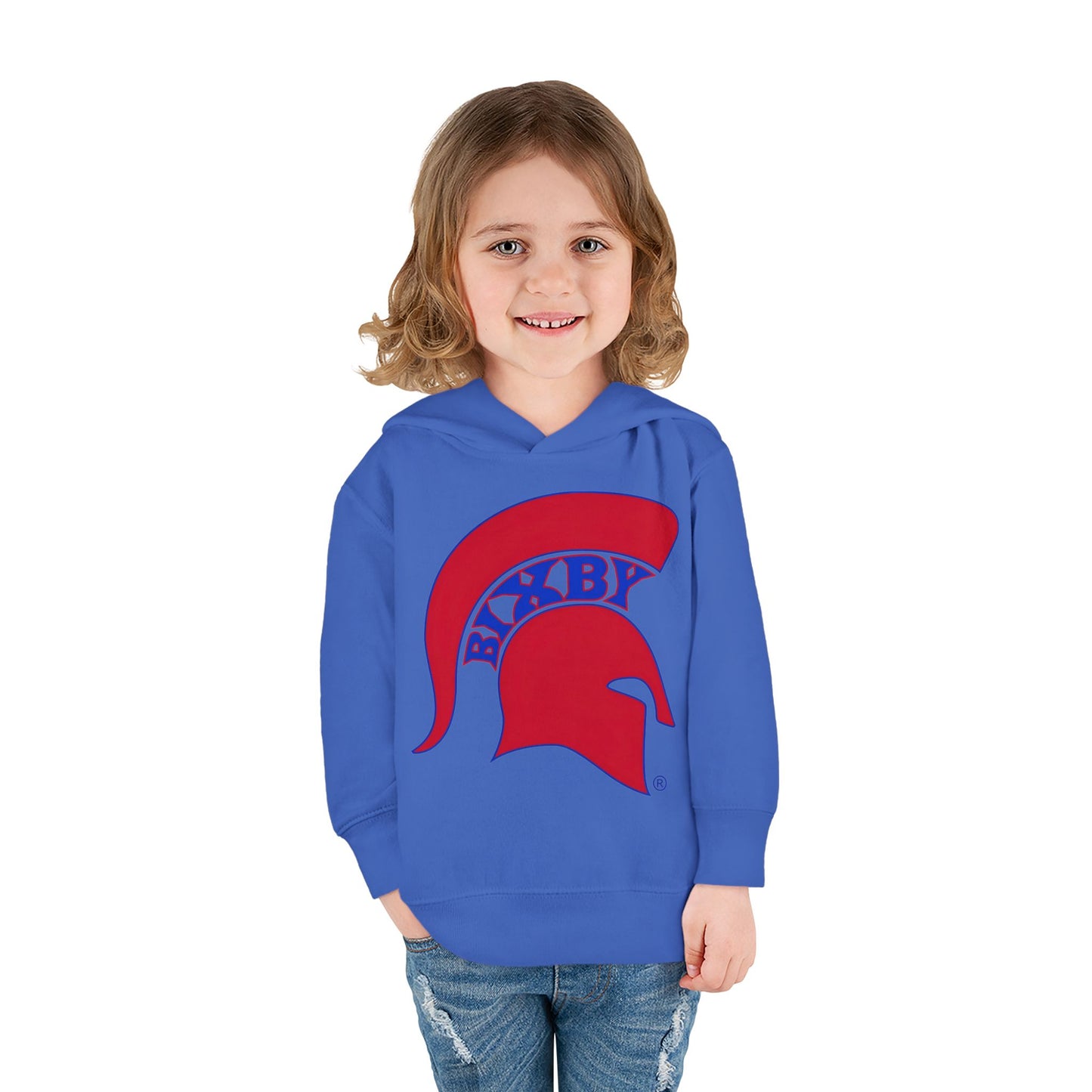 Bixby Spartans Blue Logo Toddler Rabbit Skins Hoodie