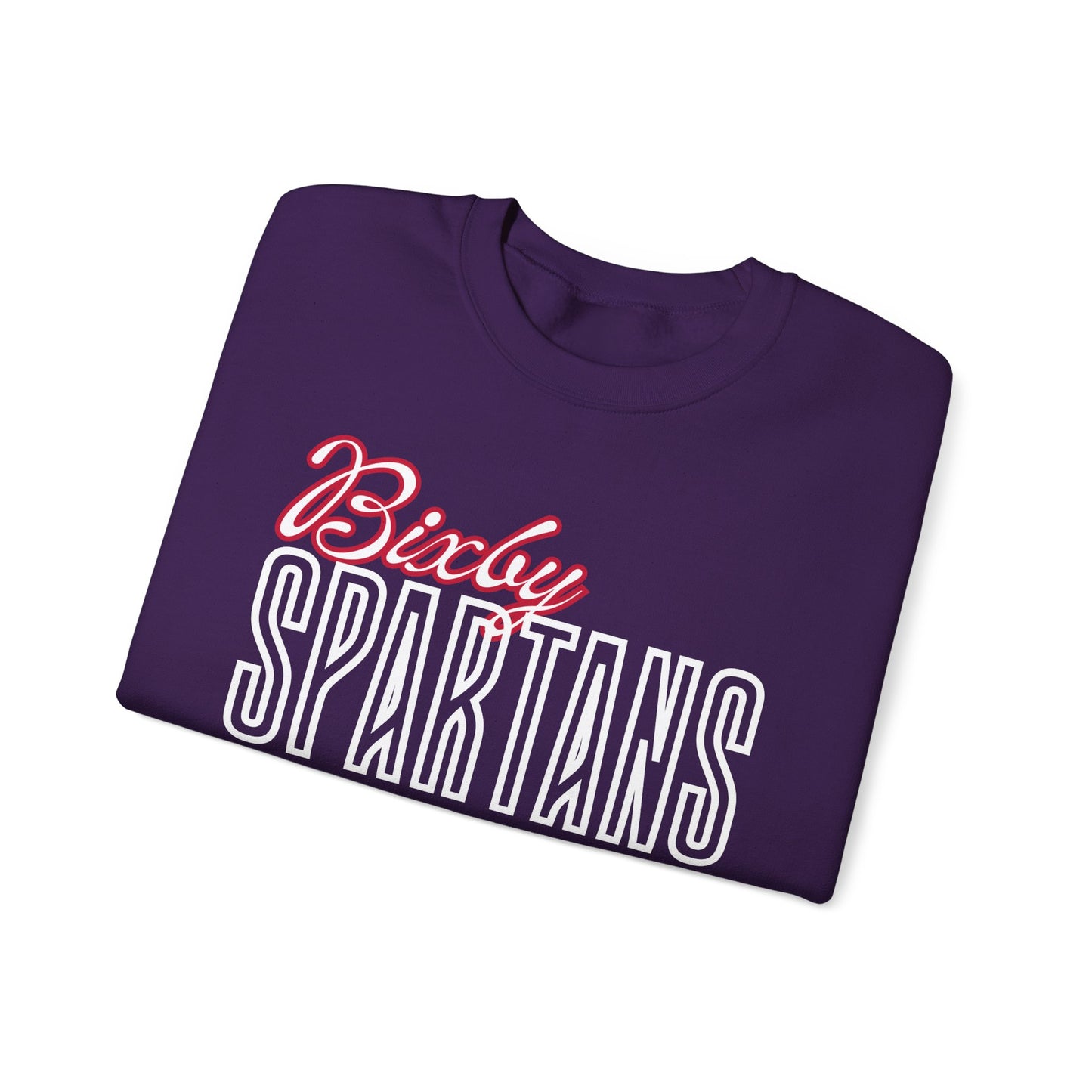 Bixby Spartans Cursive Gildan Sweatshirt
