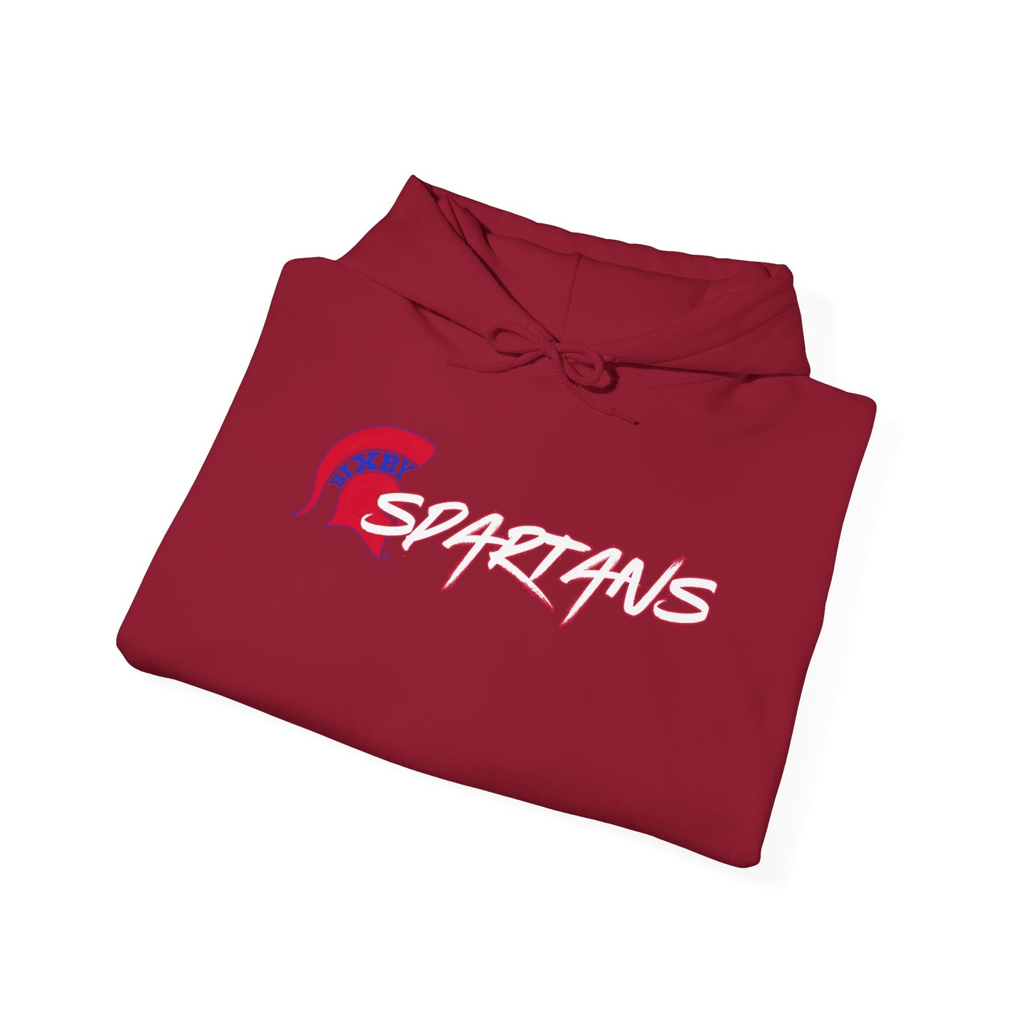 Spartans Red Logo Gildan Hoodie