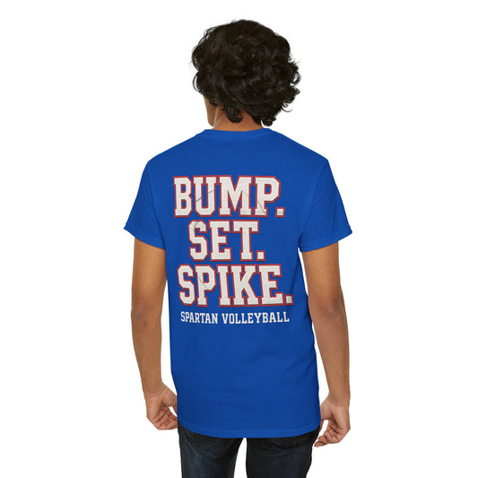 Bump. Set. Spike. Spartan Volleyball Gildan Tee