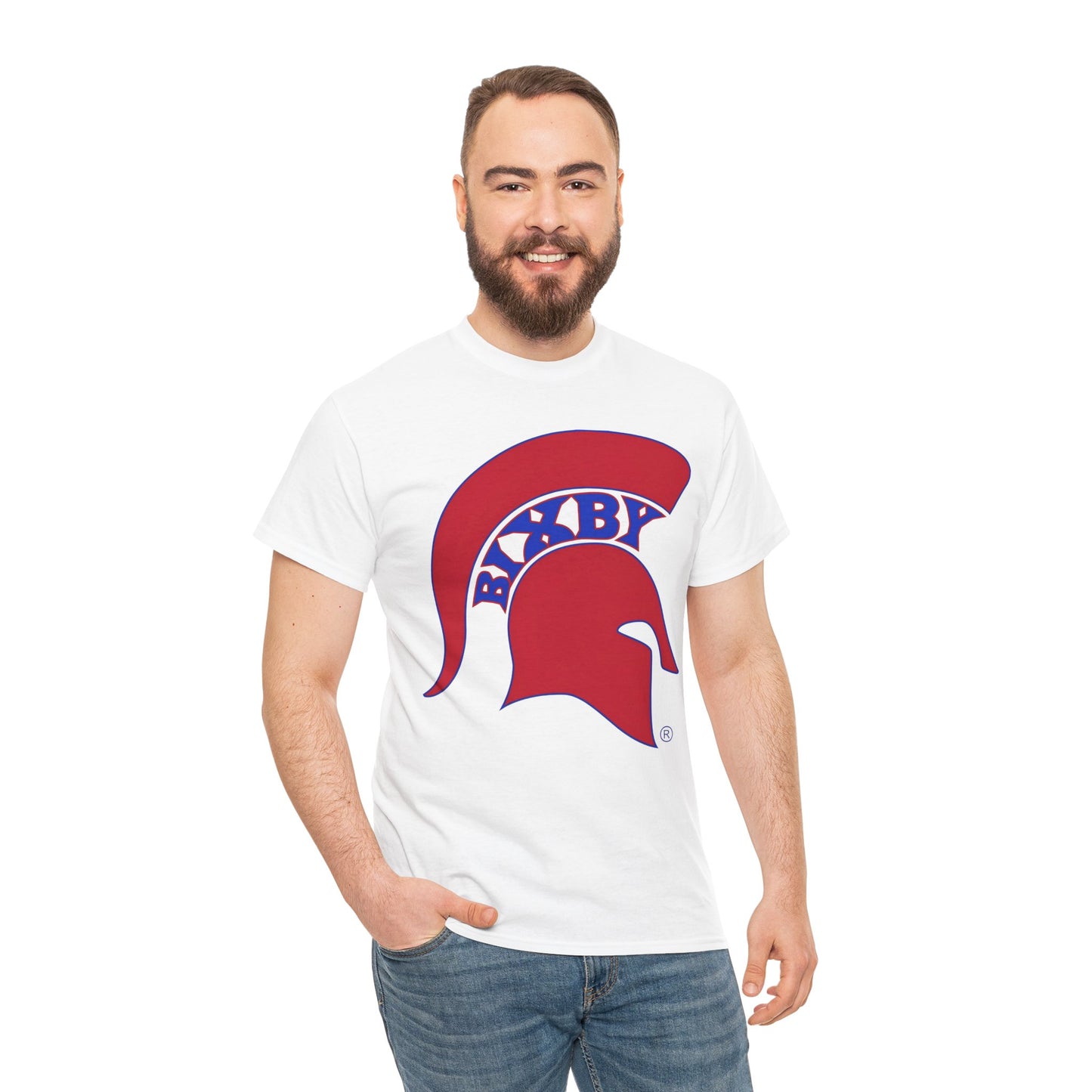 Spartan Red Logo Gildan Tee