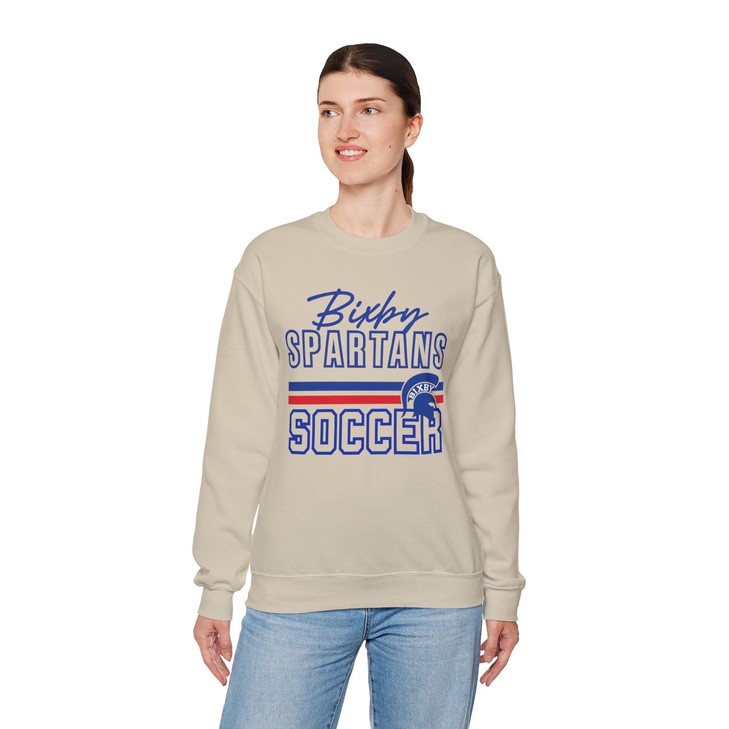 Bixby Spartans Soccer Gildan Sweatshirt