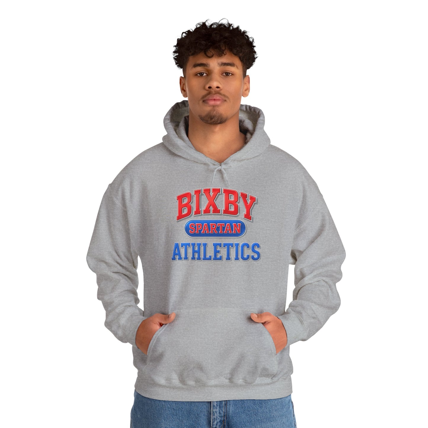 Bixby Spartan Athletics Metallic Gildan Hoodie
