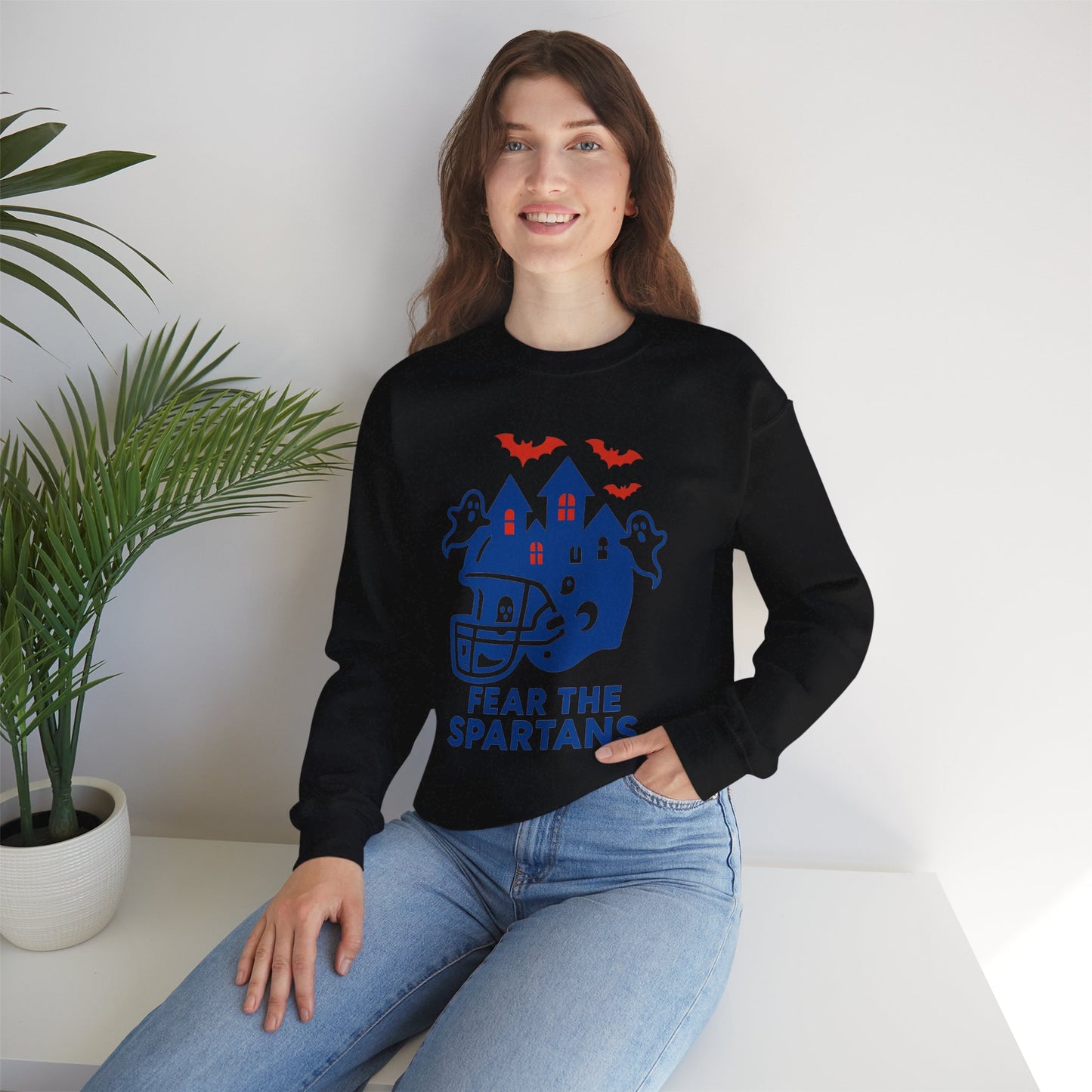 Fear The Spartans Gildan Sweatshirt