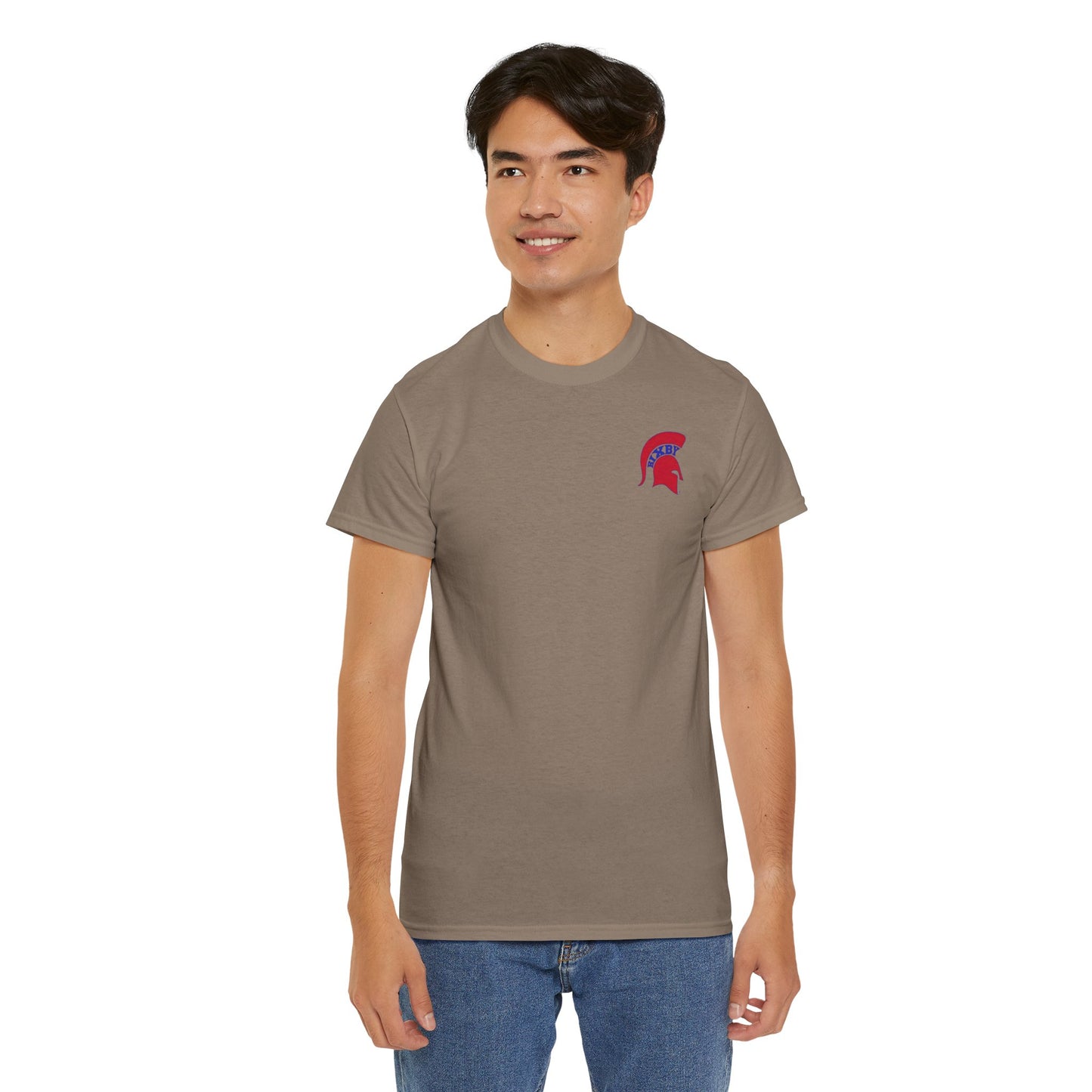 Spartan Red Logo Gildan Tee