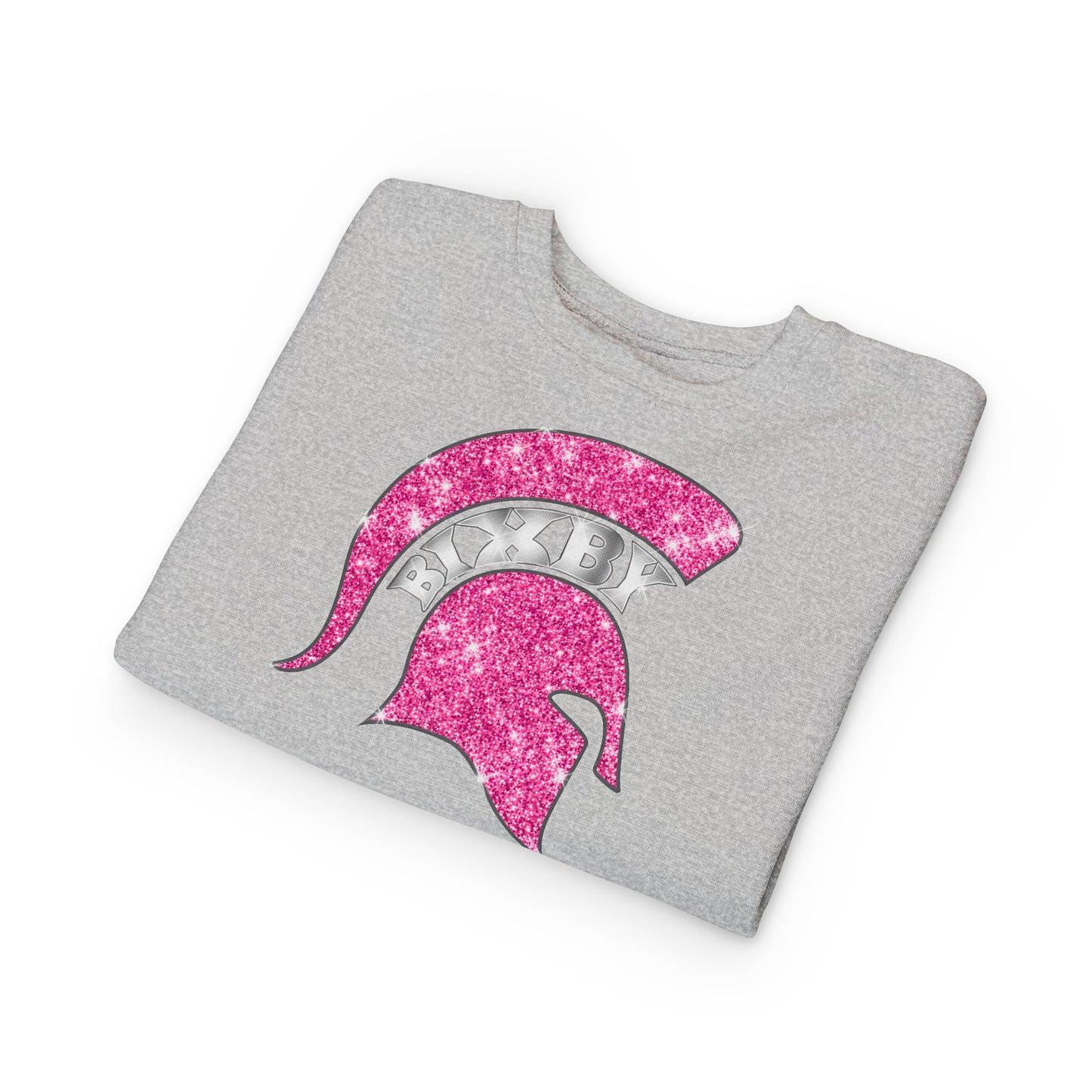Bixby Spartan Pink Bling Toddler Rabbit Skins Sweatshirt