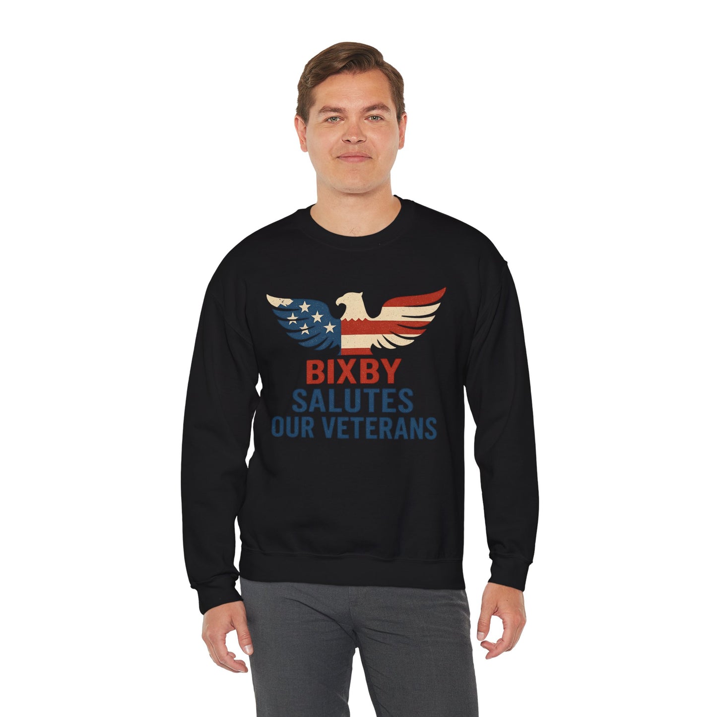 Bixby Salutes Our Veterans Gildan Sweatshirt