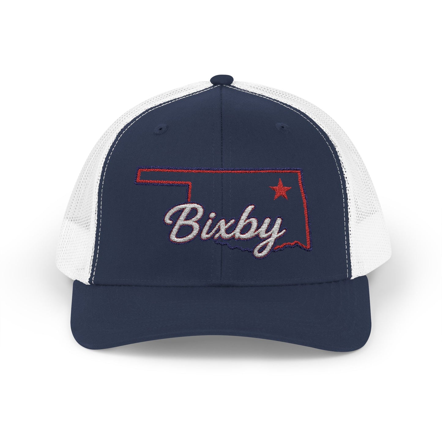 Bixby OK Embroidered Trucker Snapback Hat