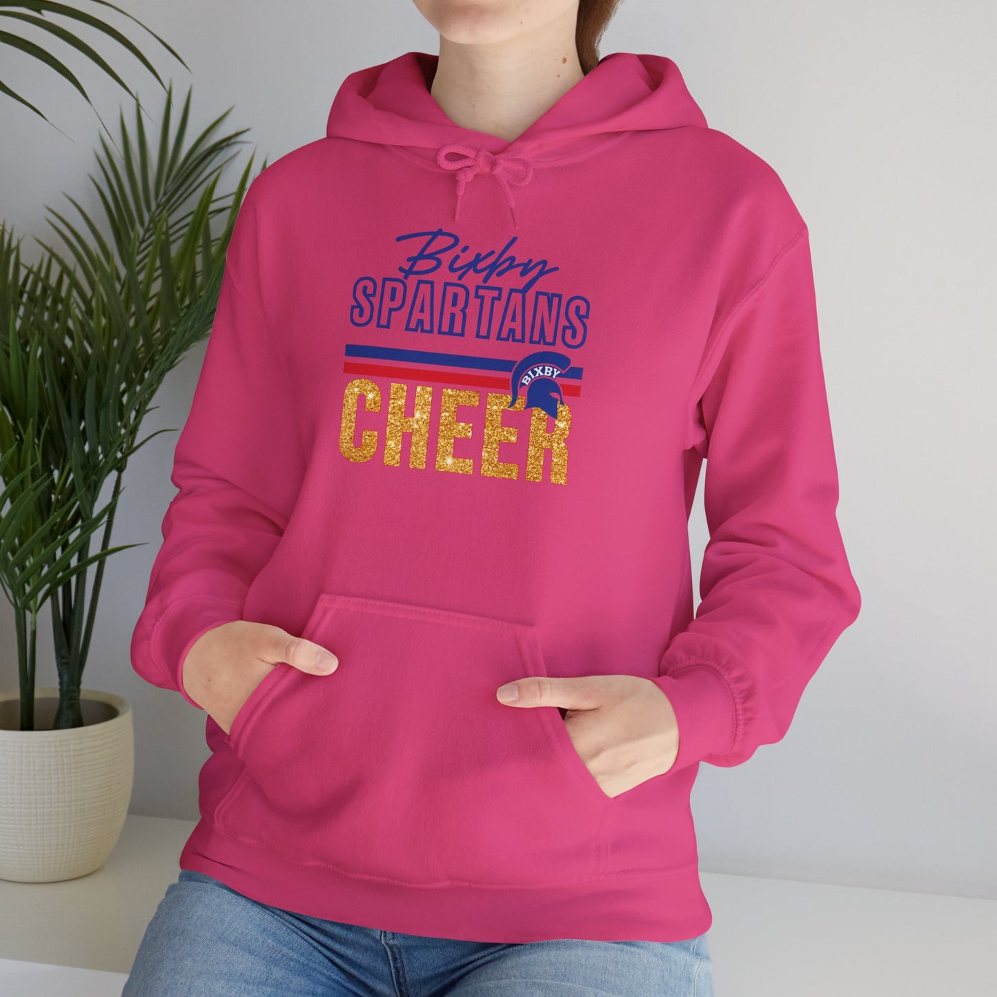 Bixby Spartans Cheer Gildan Hoodie