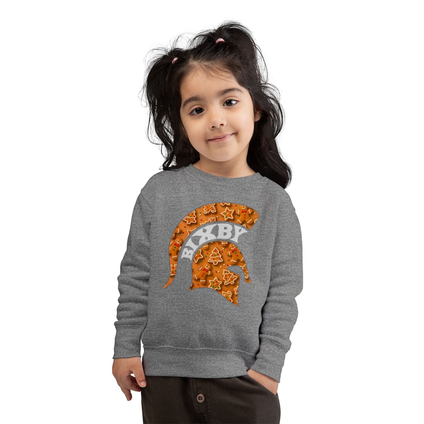 Bixby Spartan Gingerbread Toddler Rabbit Skins Sweatshirt