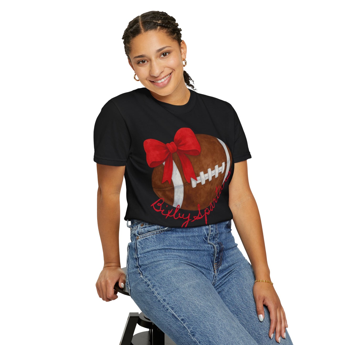 Cheer and Football Comfort Colors Tee