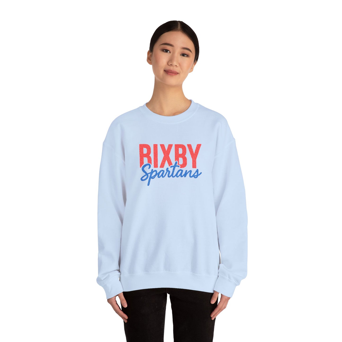 Bixby Spartans Embroidered Gildan Sweatshirt