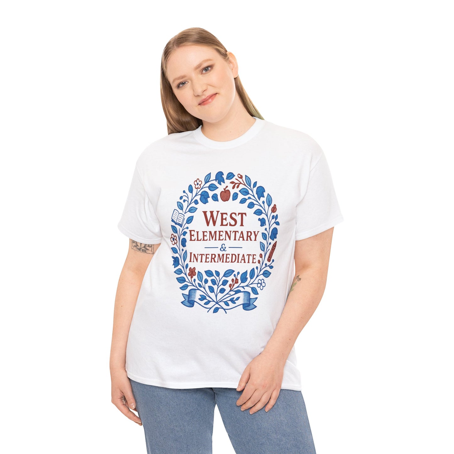 Floral West Intermediate Spartan Gildan Tee