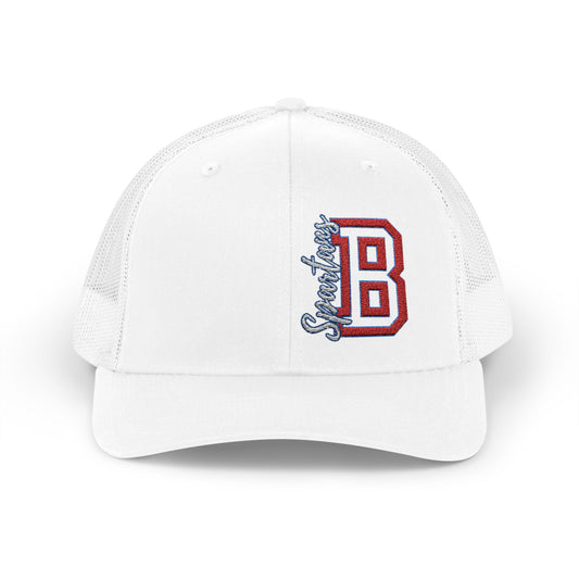 Embroidered Spartan 'B' Trucker Hat