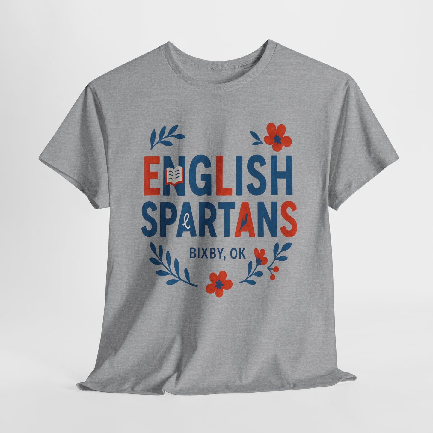 English Floral Spartan Gildan Tee