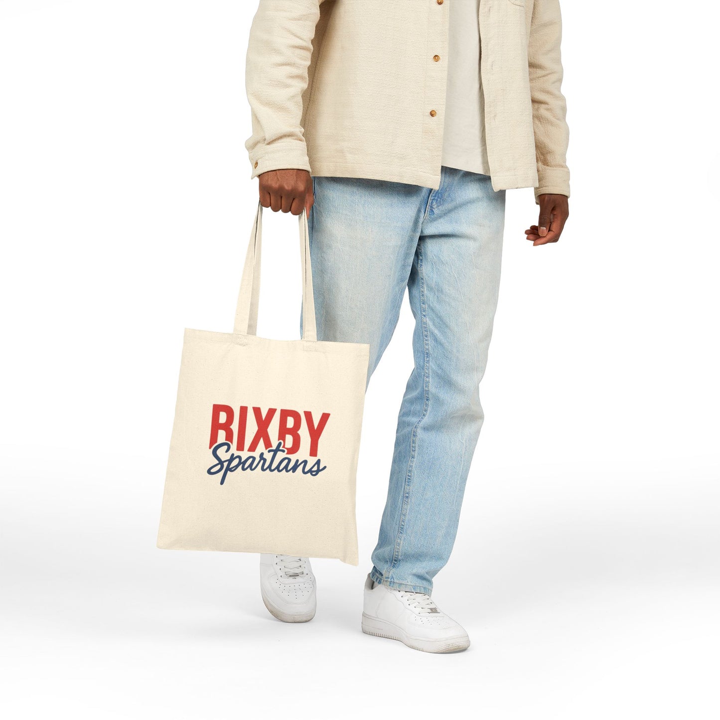 Bixby Spartans Cotton Canvas Tote Bags