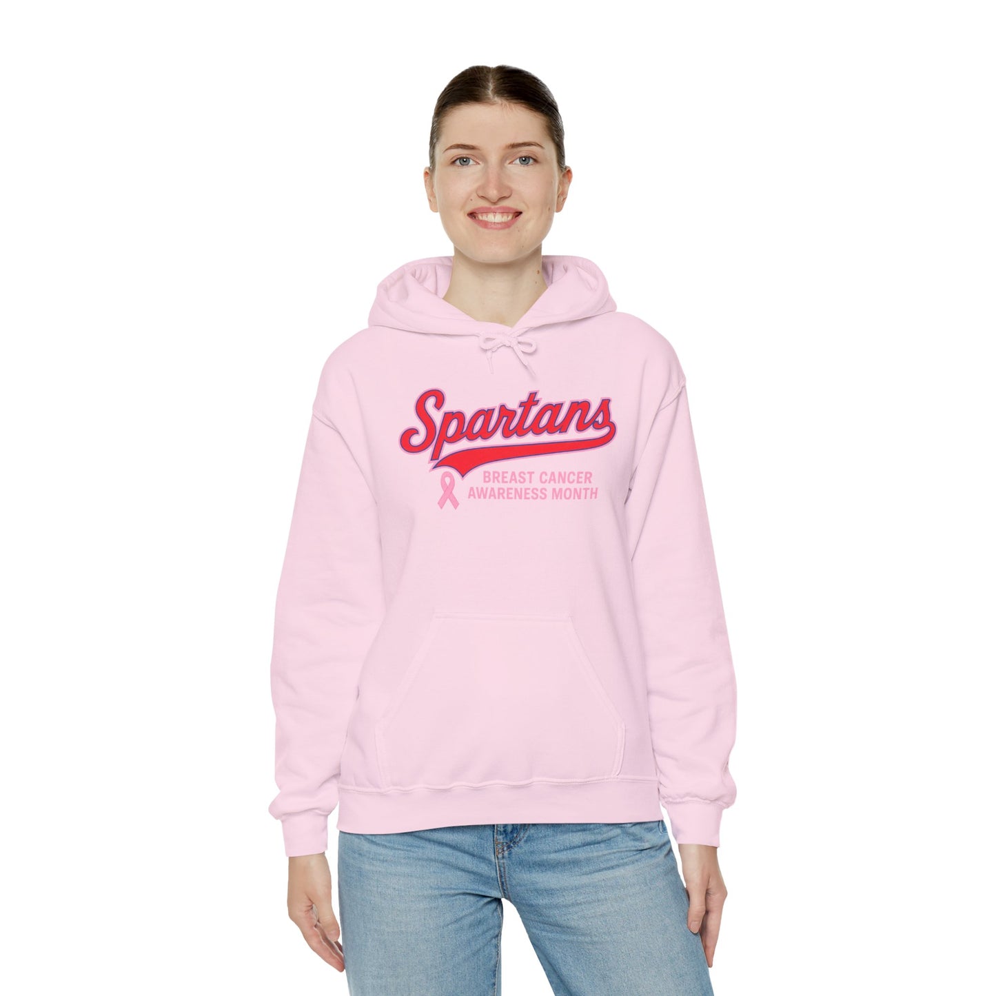 Spartans Breast Cancer Awareness Gildan Hoodie