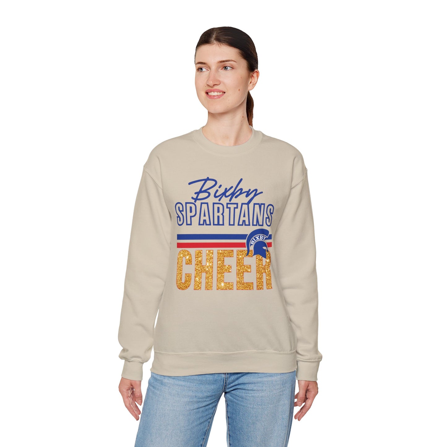 Bixby Spartans Cheer Gildan Sweatshirt