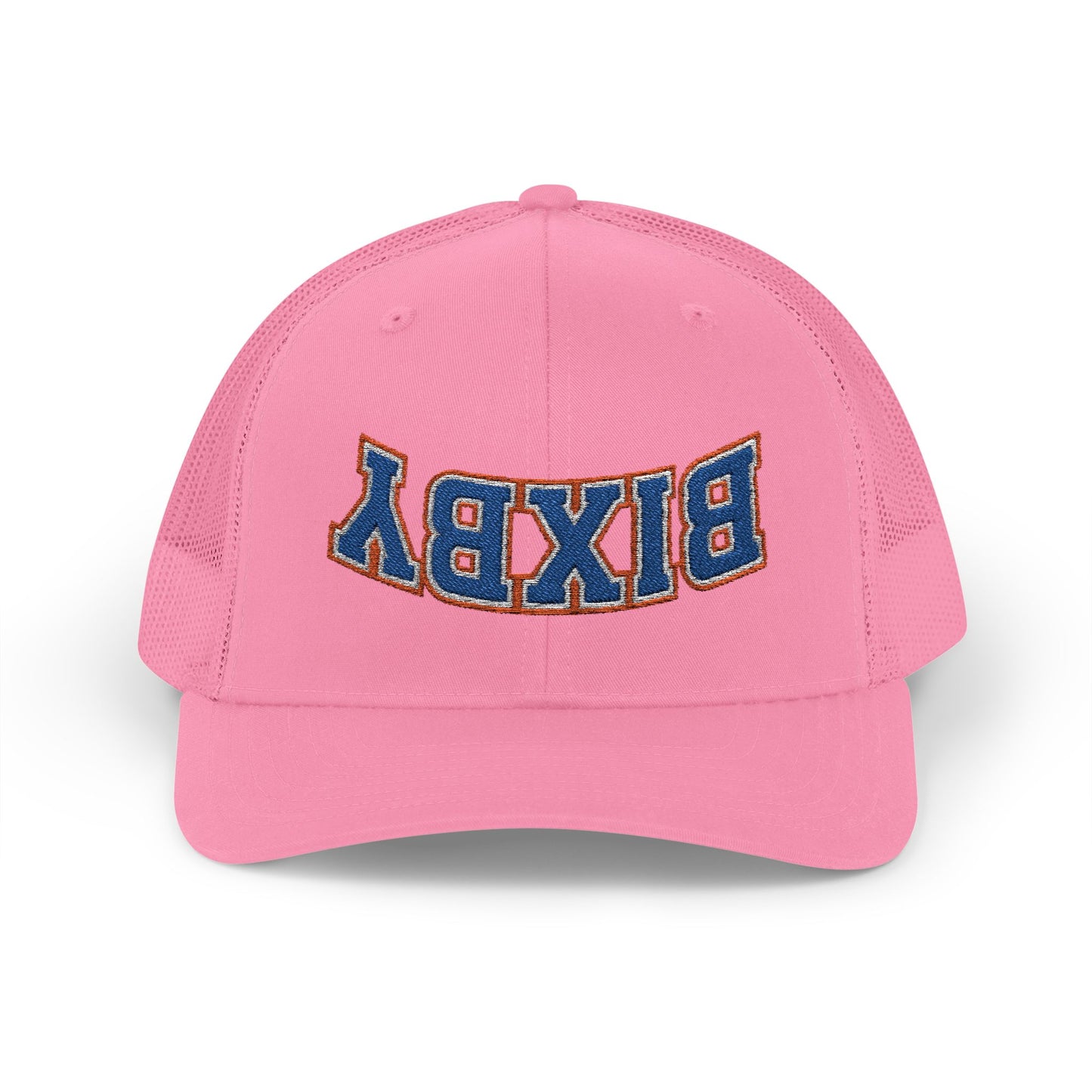 Upside-Down Embroidered Bixby Trucker Snapback