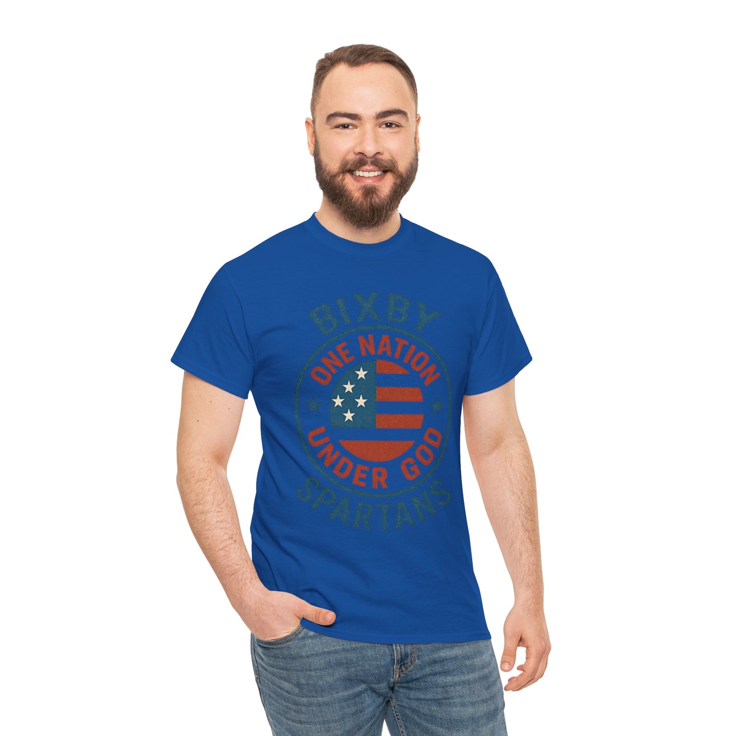 Spartans One Nation Under GOD Gildan Tee