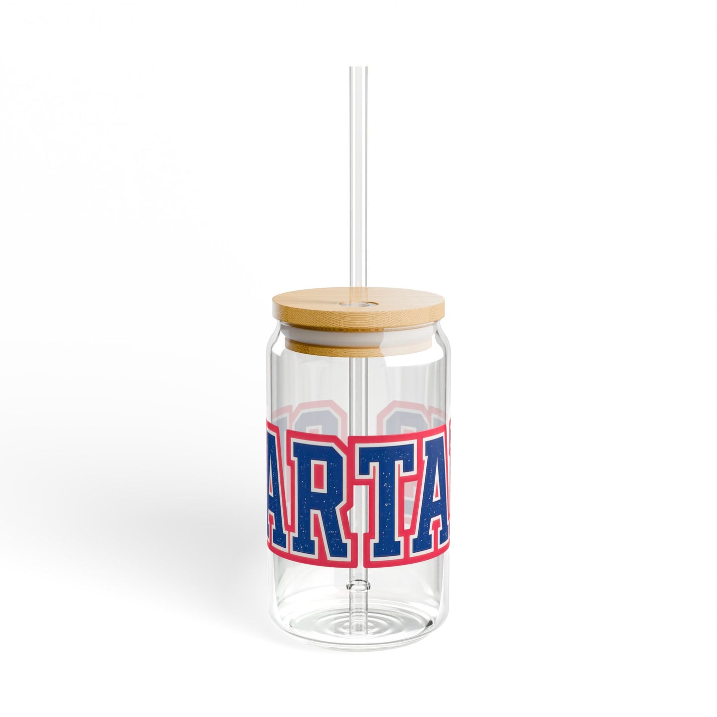 Spartan Distressed Letter Sipper Glass, 16oz