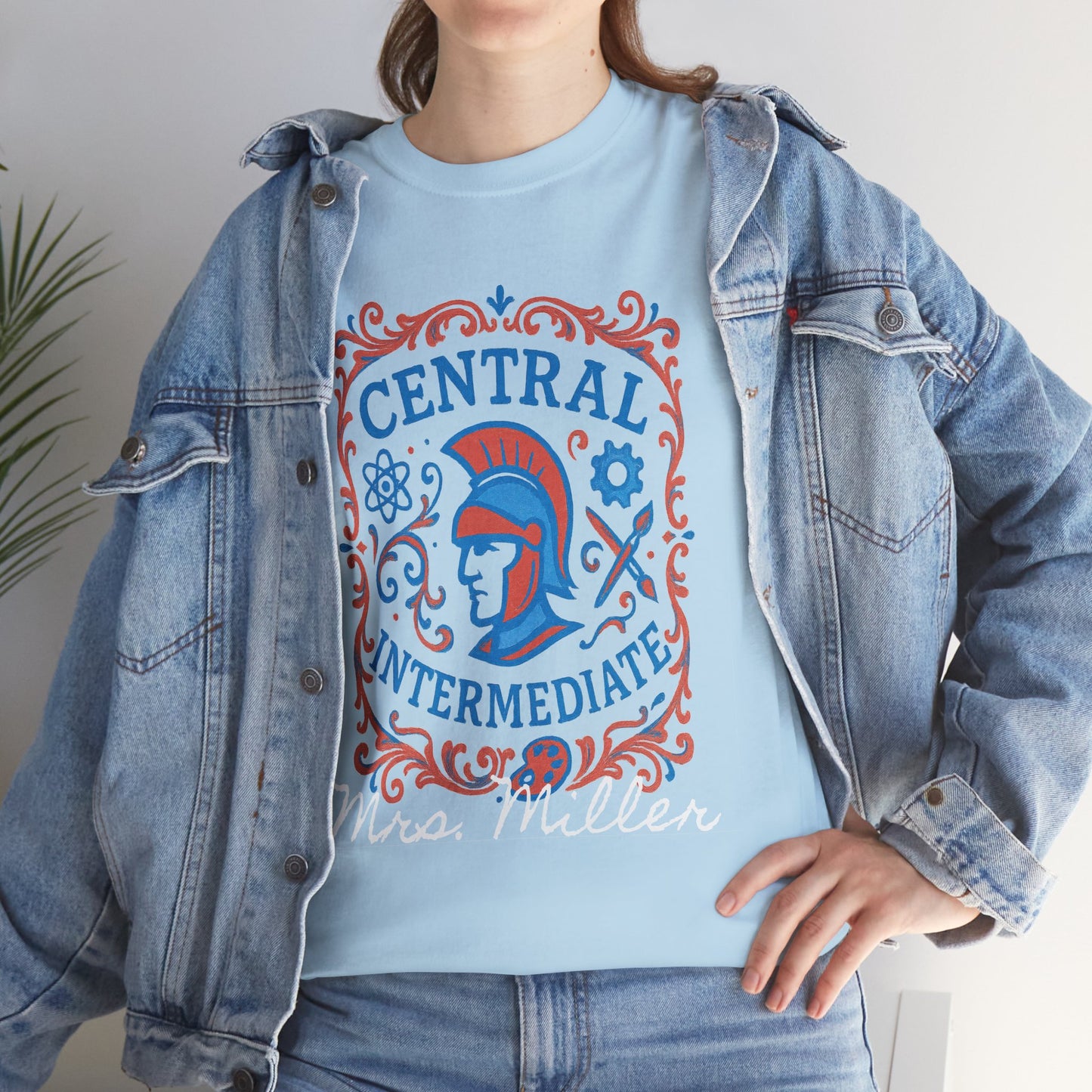 Ornate Central Intermediate Personalized Spartan Gildan Tee