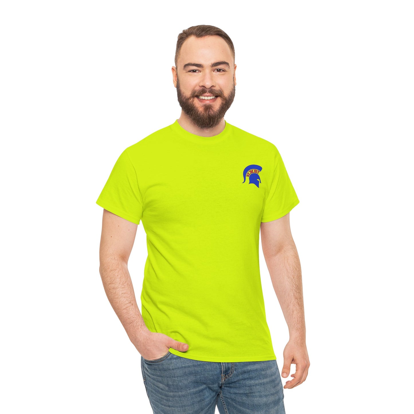 Spartan Blue Logo Gildan Tee