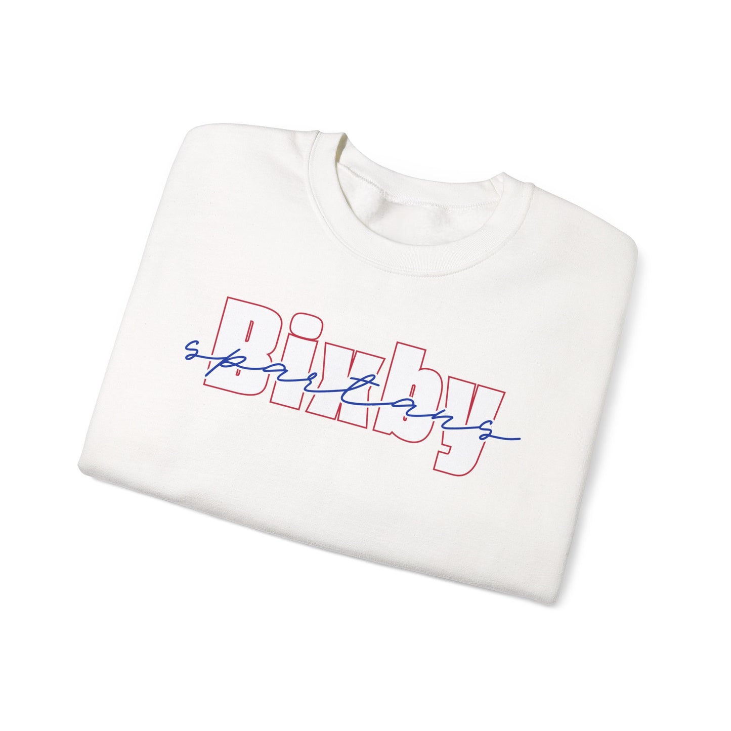 Bixby Spartans Cursive Gildan Sweatshirt
