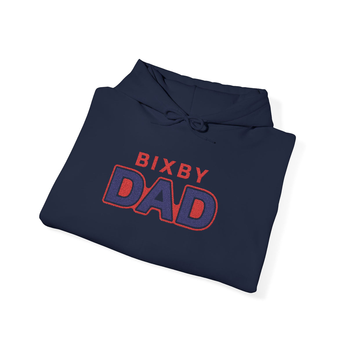 Bixby Dad Hoodie Embroidered Vintage Varsity Dad Sweatshirt, Father’s Day Gift