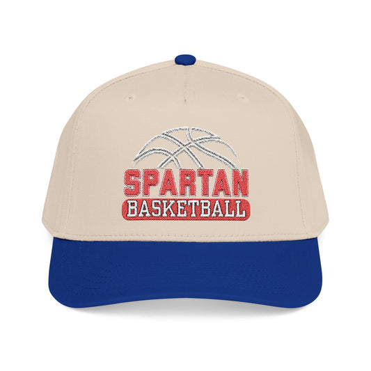 Spartan Basketball Embroidered Mid-Profile Ballcap