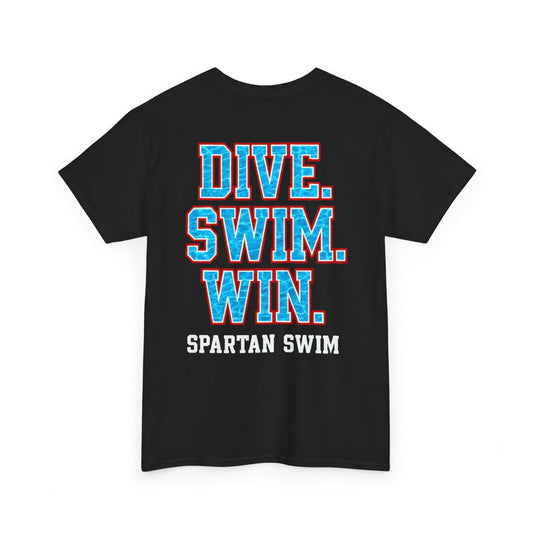 Dive. Swim. Win. Spartan Swim Gildan Tee