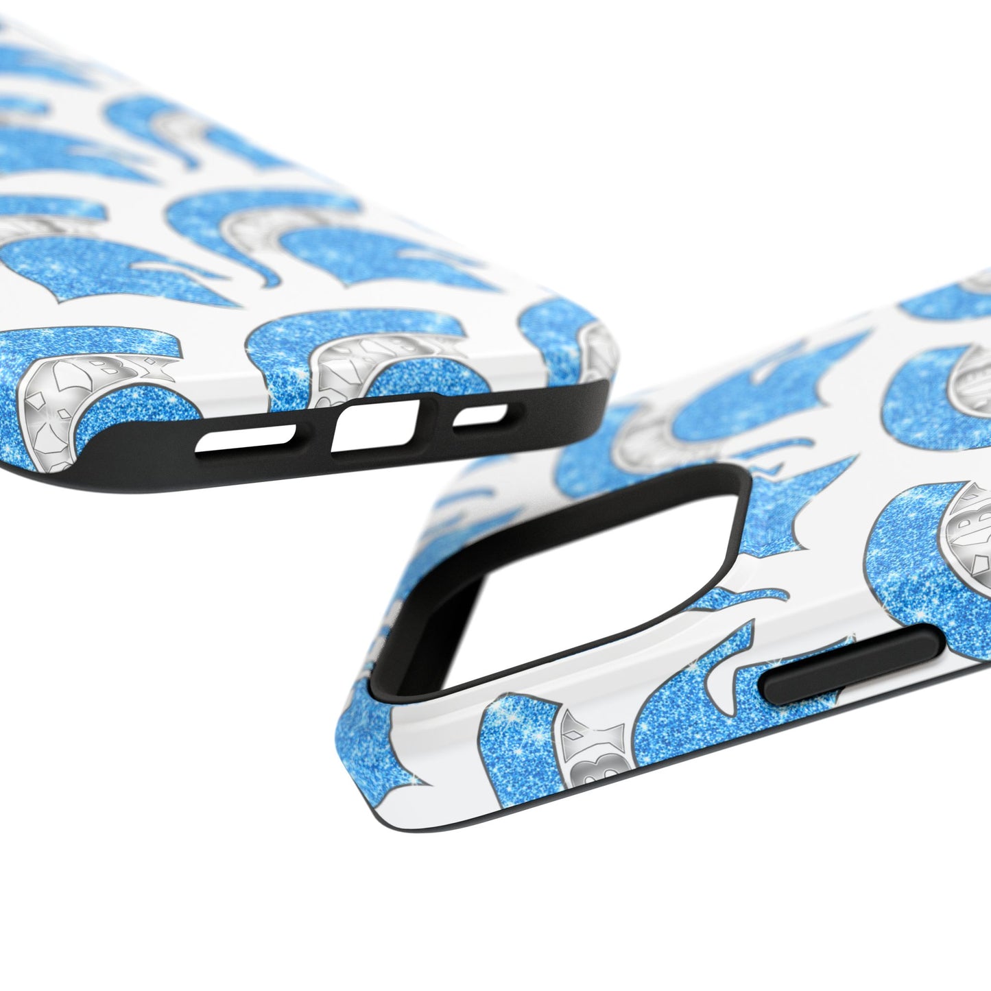 Bixby Spartan Blue Bling Logo Impact Resistant iPhone Case