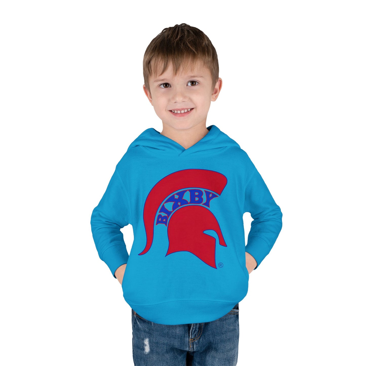 Bixby Spartans Blue Logo Toddler Rabbit Skins Hoodie