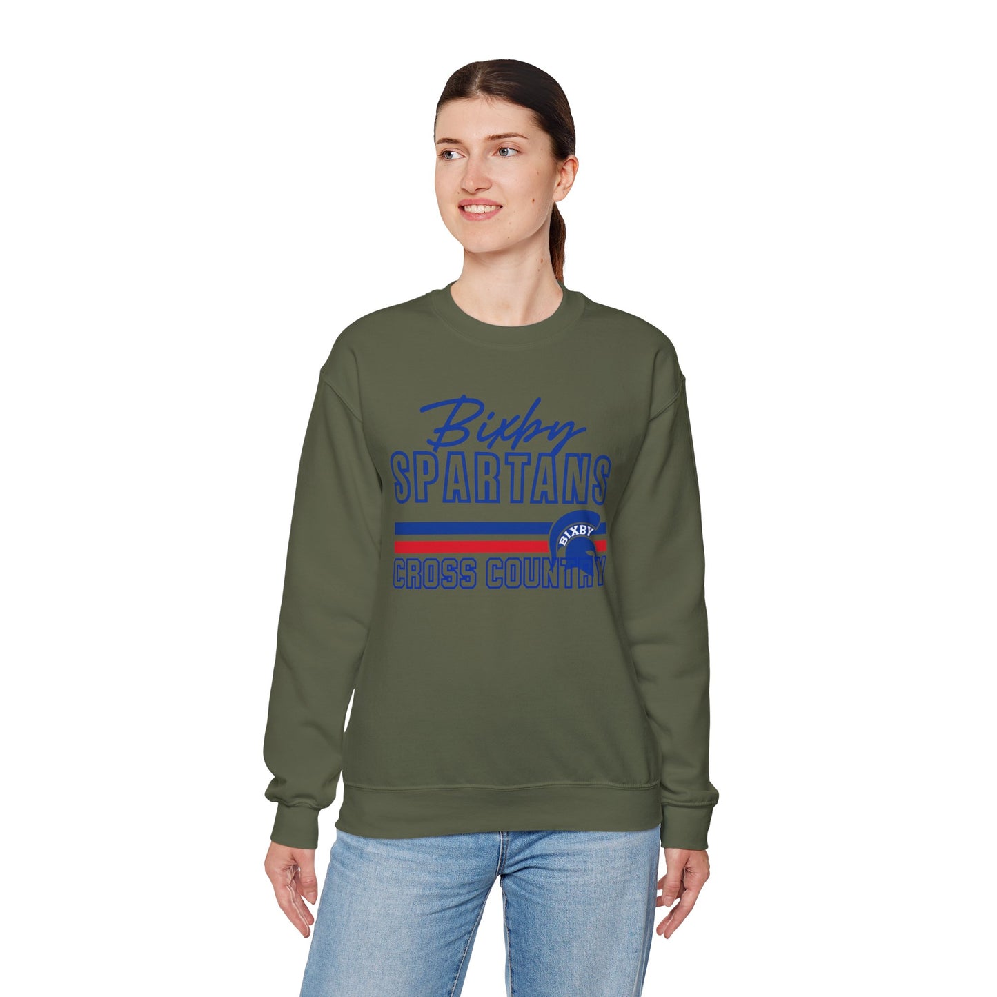 Bixby Spartans Cross Country Gildan Sweatshirt