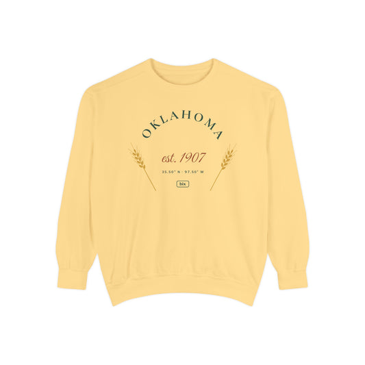 Oklahoma Est. 1907 Crewneck Sweatshirt | Comfort Colors