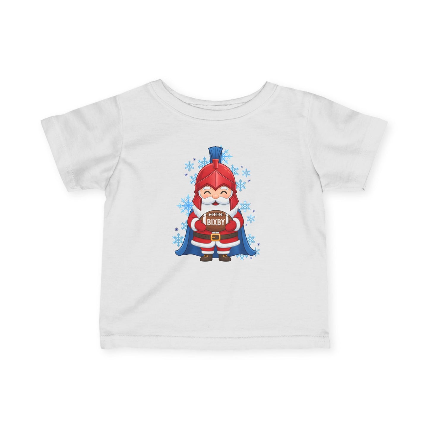 Spartan Football Santa Infant Rabbit Skins Tee