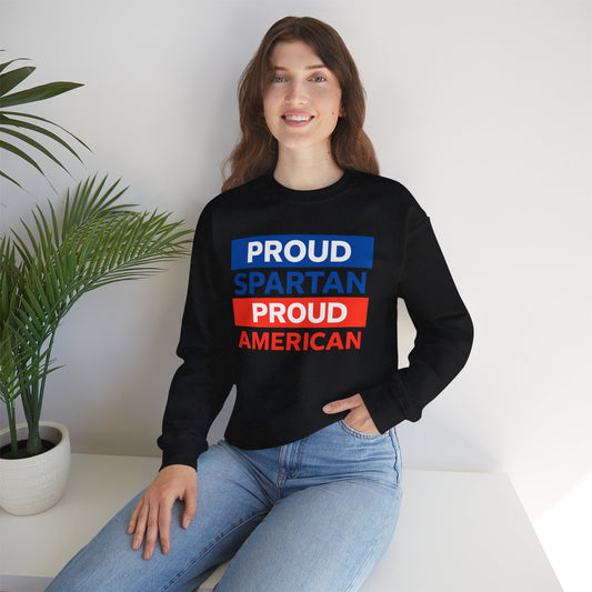 Proud Spartan Proud American Gildan Sweatshirt