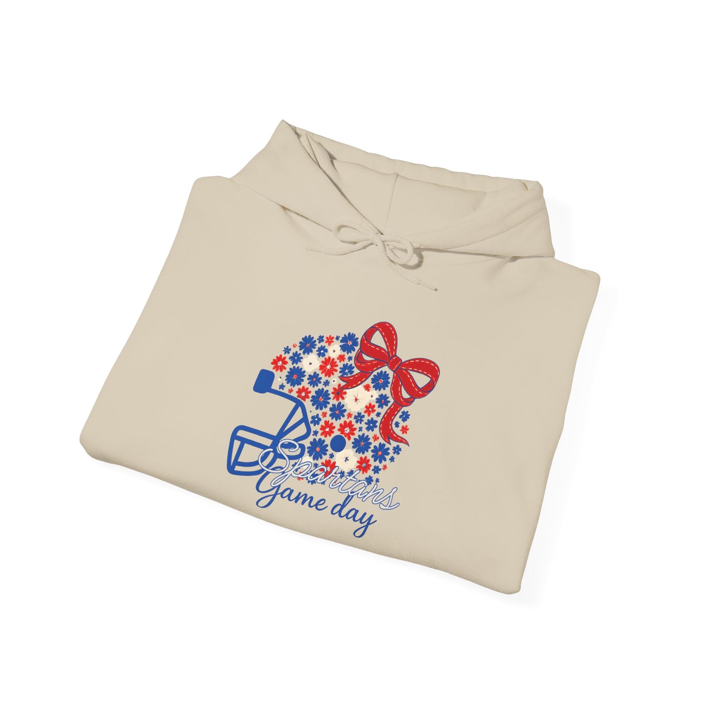 Bixby Spartans Floral Helmet Gameday Hoodie