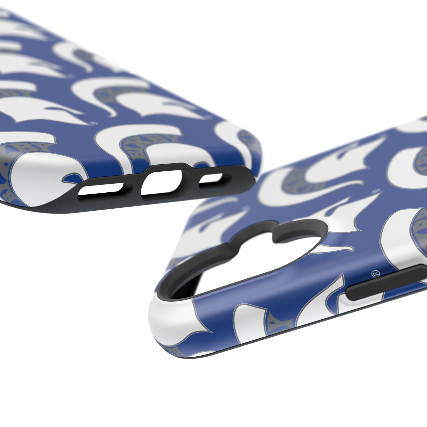 Bixby Spartan White Logo Impact Resistant iPhone Case