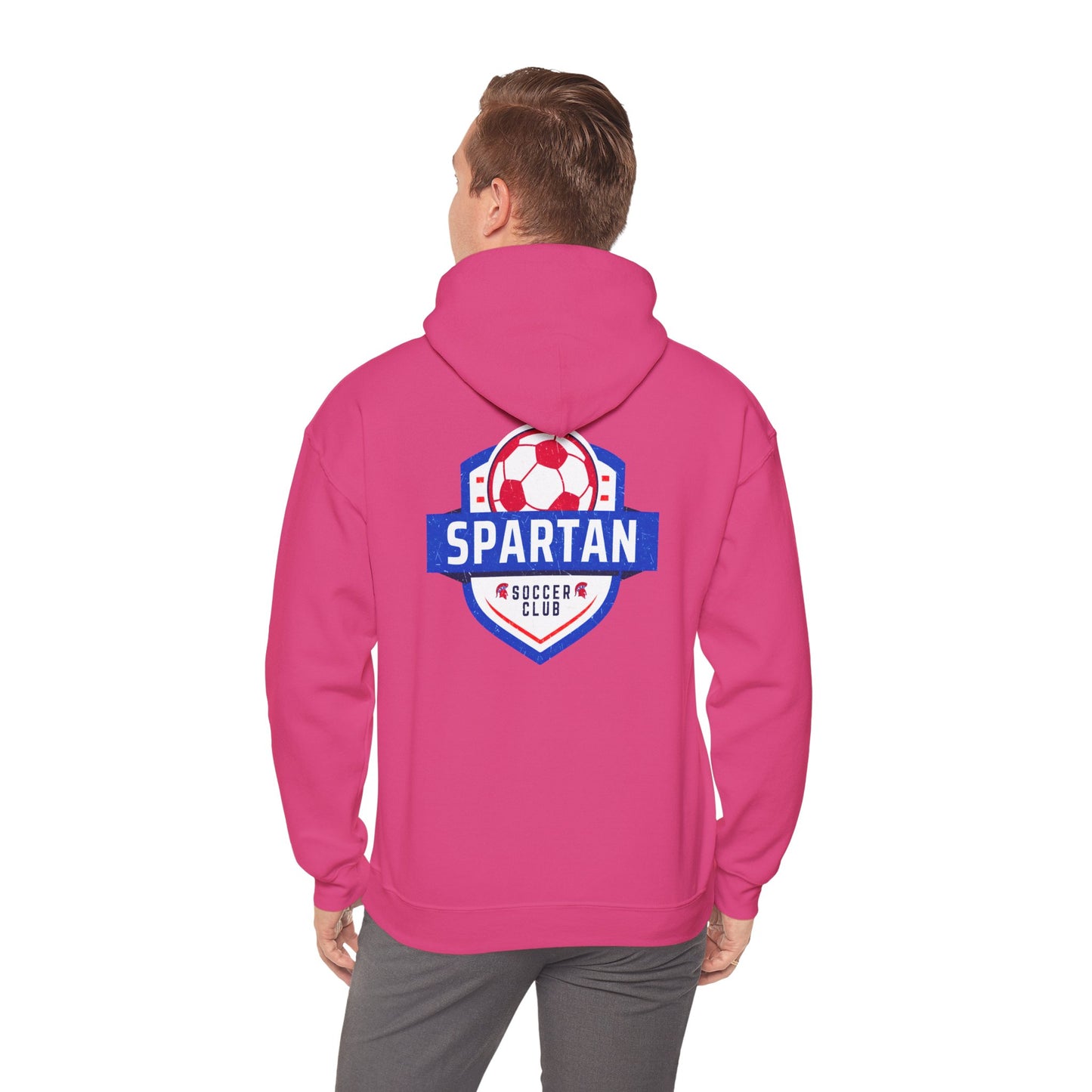 Spartan Soccer Club Distressed Crest Gildan Hoodie