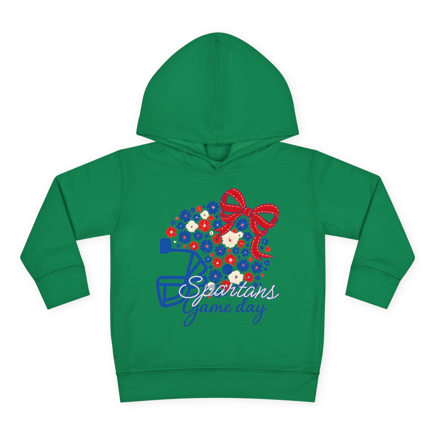 Bixby Spartans Floral Gameday Helmet Toddler Rabbit Skins Hoodie