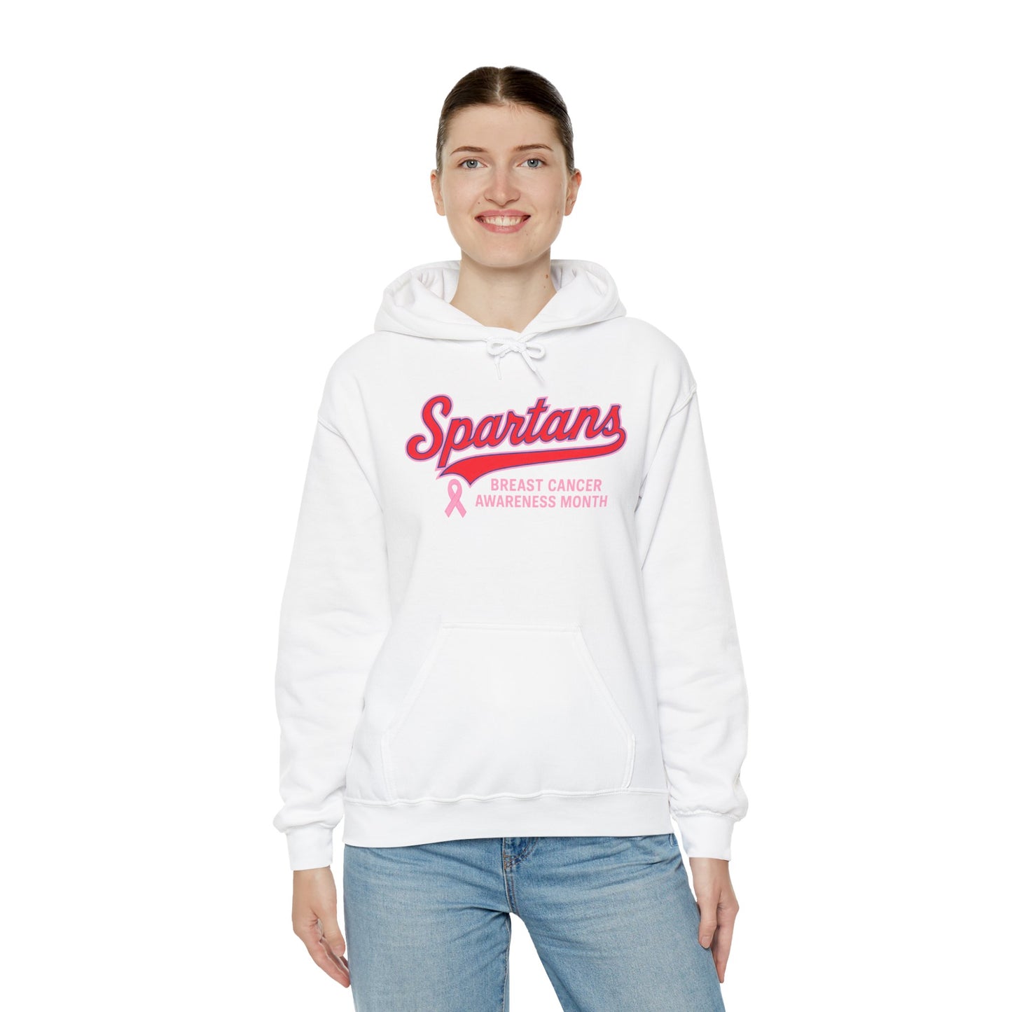 Spartans Breast Cancer Awareness Gildan Hoodie
