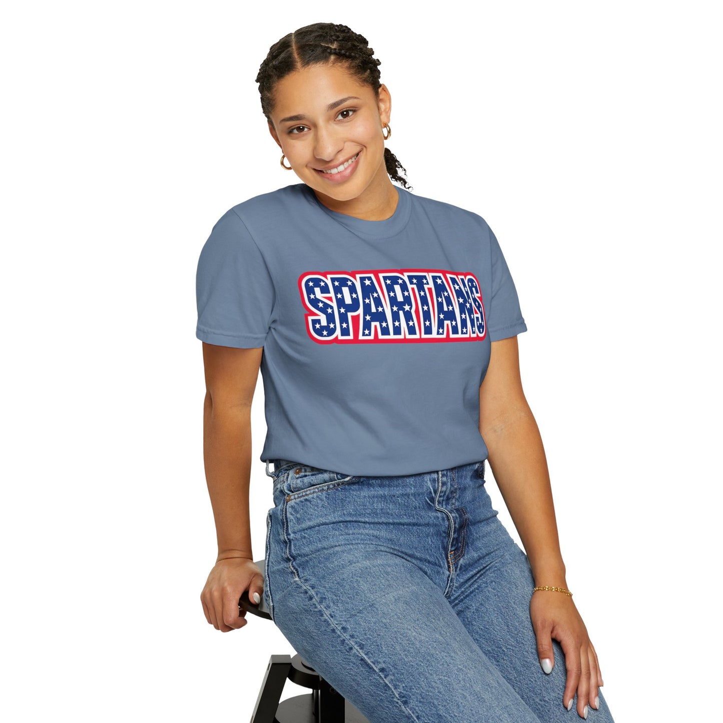 Spartans Patriotic Comfort Colors Tee
