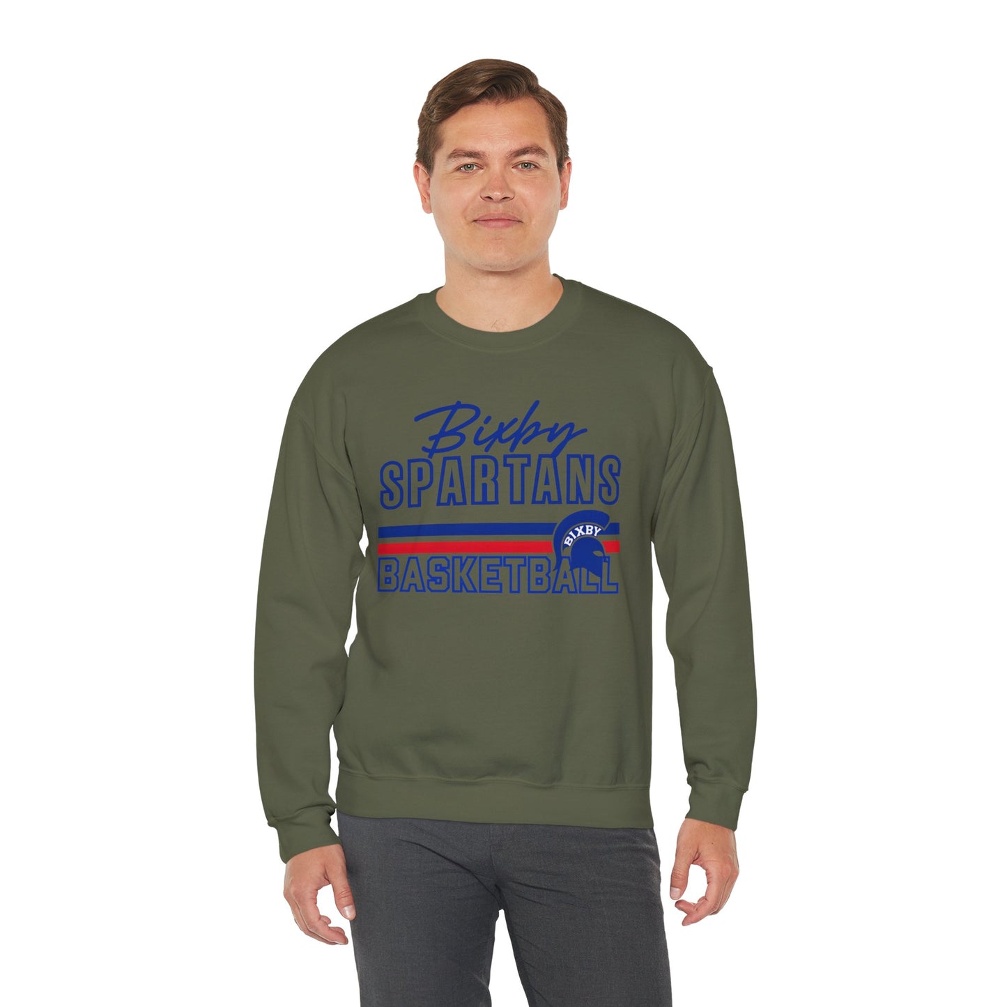 Bixby Spartans Basketball Gildan Sweatshirt