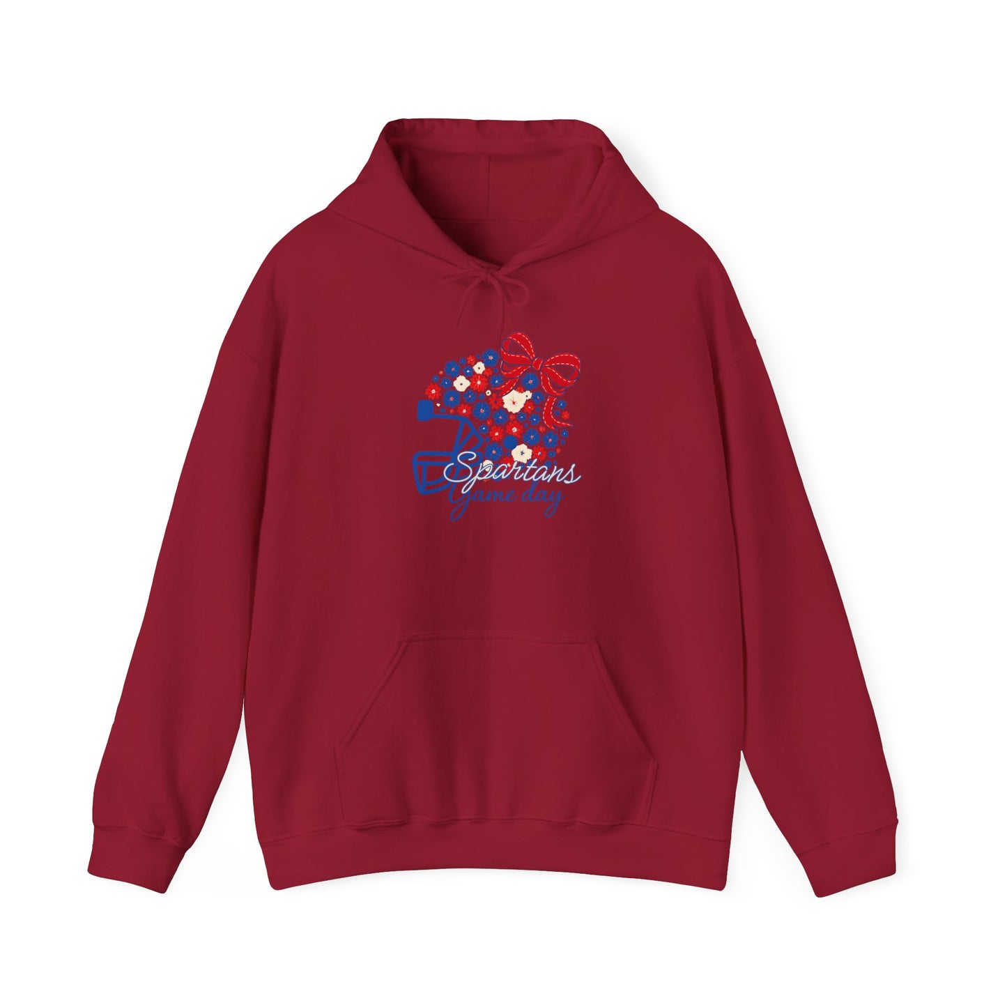 Bixby Spartans Floral Helmet Gameday Hoodie