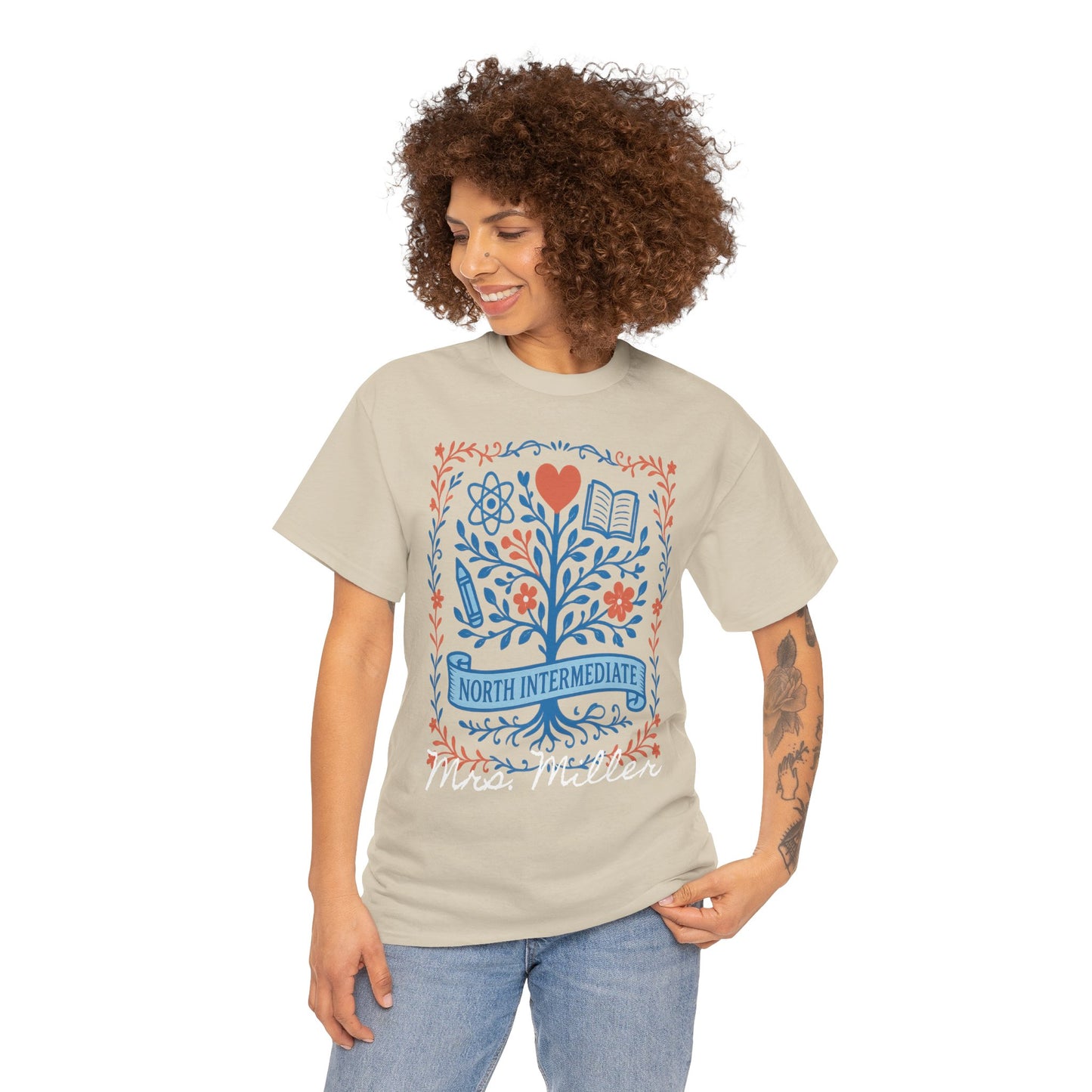 Ornate North Intermediate Spartan Gildan Tee