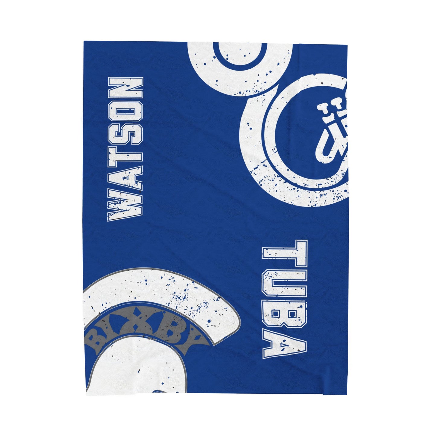 Pride of Bixby Band Tuba Velveteen Plush Blanket