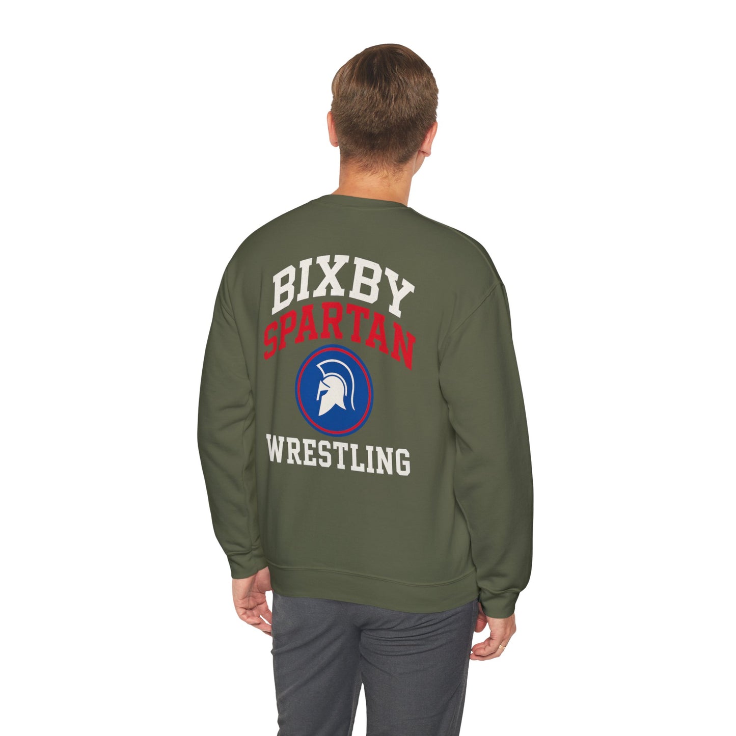 Bixby Spartan Wrestling Gildan Sweatshirt